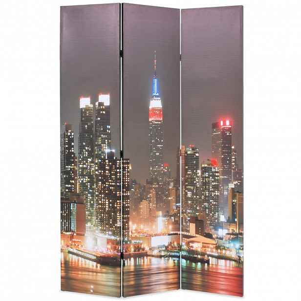 vidaXL Skládací paraván 120 x 170 cm New York by Night