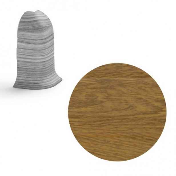 Vnější roh k soklu Naturel Carlo , PVC délka 0,5 cm, výška hrany 56 mm, NATNGTZR3