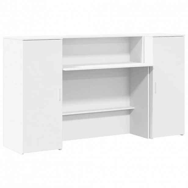 vidaXL Recepční stůl bílý 180 x 50 x 103,5 cm, z umělého dřeva