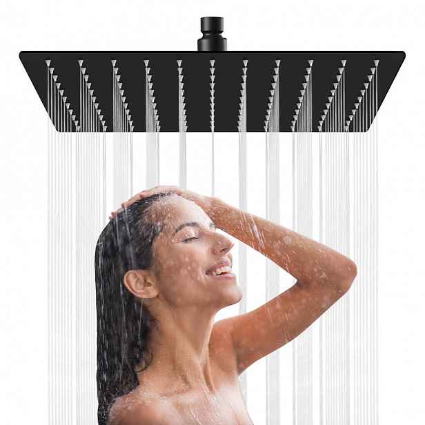 Čtvercová Sprchová Dešťová Sprcha Slim 30X30 201 Ocel Silikonové Trysky