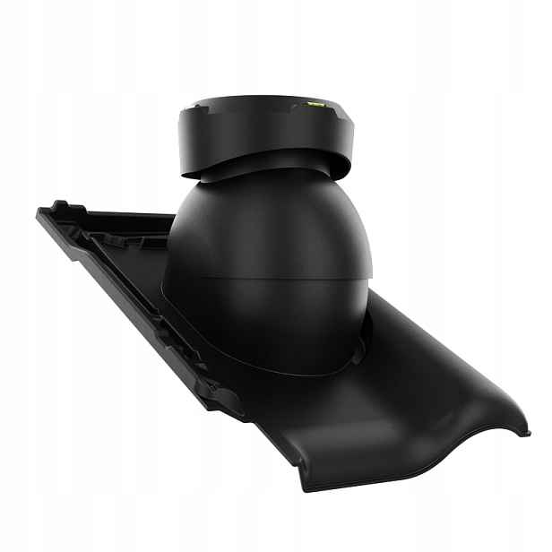 Krbový kanalizační ventilátor fi110 Creaton Titania Černý