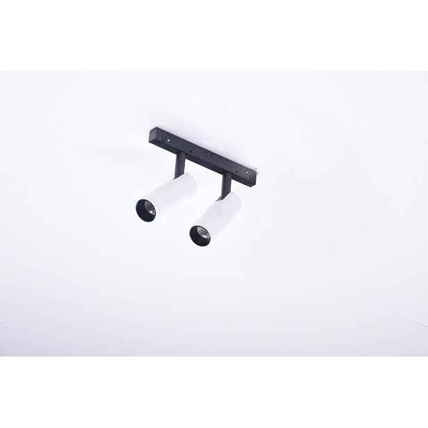 Magnetická kolejnicová lampa 2x7W Azzardo Niko AZ4585 bílá/černá