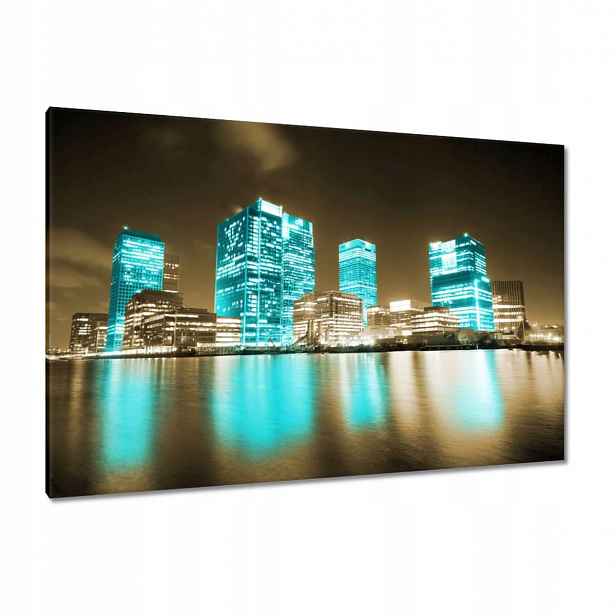 Obrazy 120x80 Modré mrakodrapy Londýn