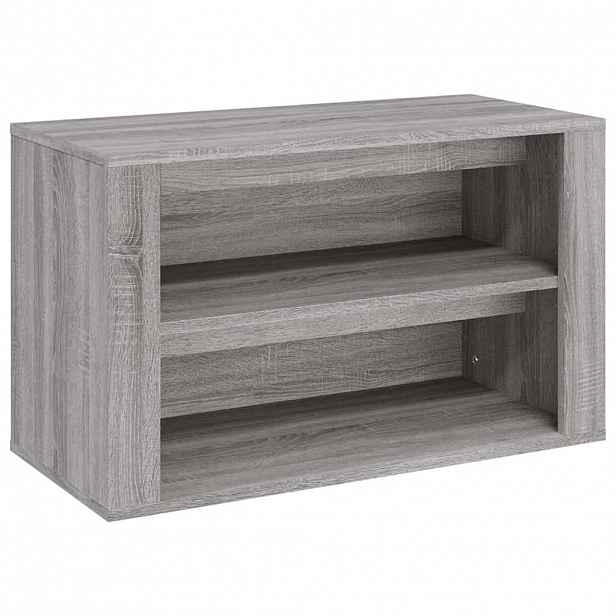 vidaXL Botník šedý sonoma 75 x 35 x 45 cm kompozitní dřevo