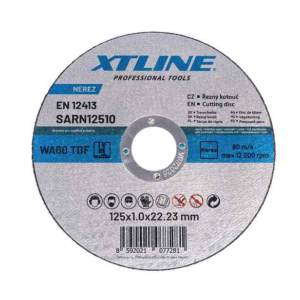 XTline Kotouč řezný na nerez 125x1,0x22mm