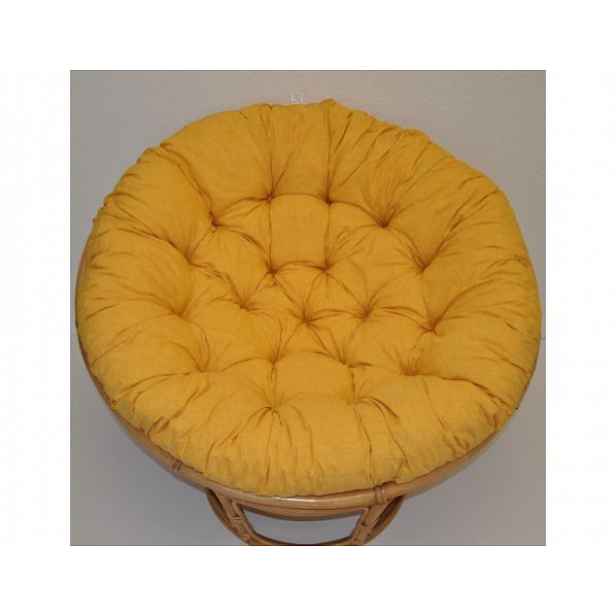 Polstr na PAPASAN a VAJÍČKO 110 cm - žlutý melír