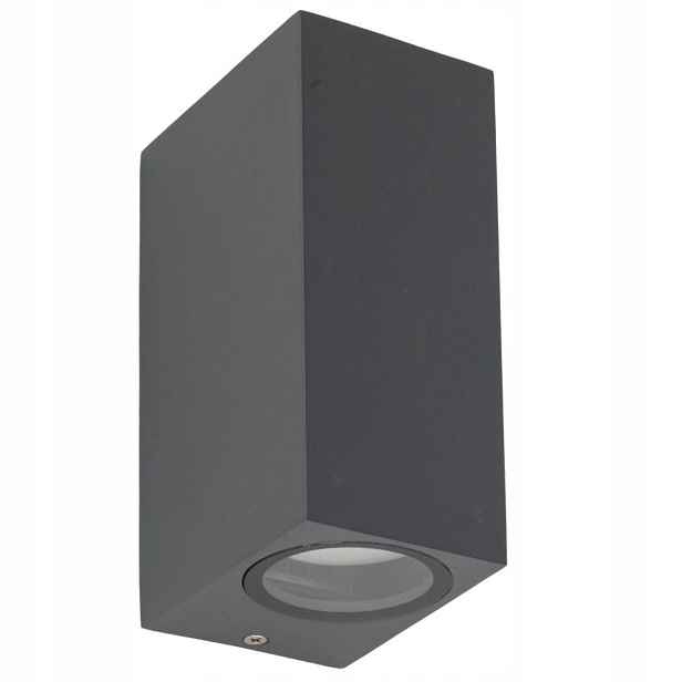 Nástěnná lampa Axis šedá 2xGU10 Nástěnná Venkovní Zahradní Lampa IP44