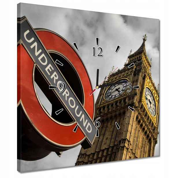 Nástěnné hodiny 40x40 Underground Big Ben