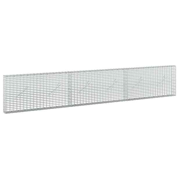 vidaXL Gabion s drátem 5 mm a síťkou 5x2,5 cm 300x10x50 cm