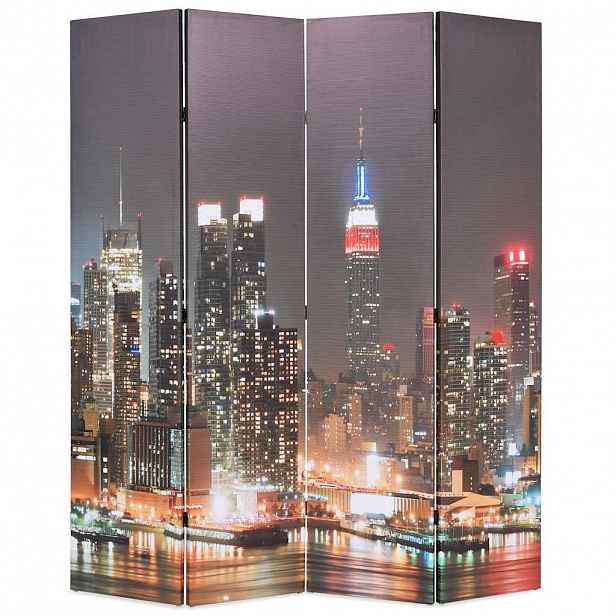 vidaXL Skládací paraván 160 x 170 cm New York by Night