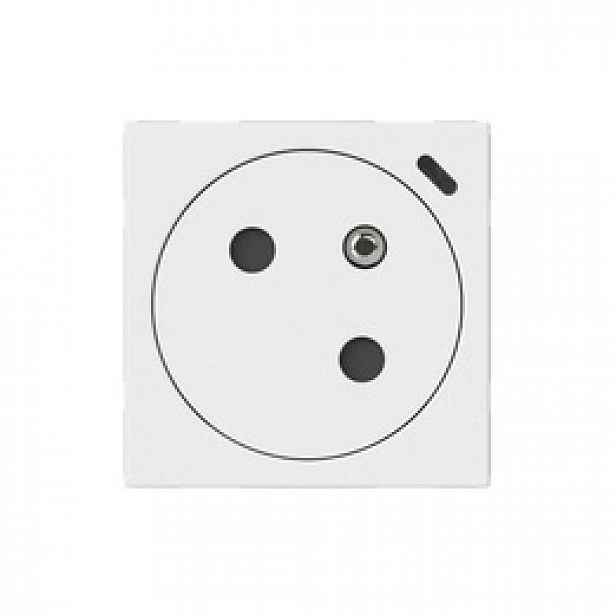 Zásuvka 2P+Z Link 45st bílá s prostorem pro indikátor Legrand 077125L
