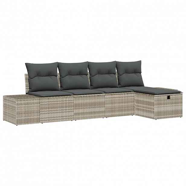 vidaXL Set pohovek 6 ks polyratan