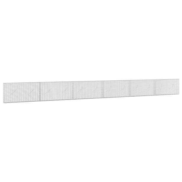 vidaXL Gabion s drátem 5 mm a síťkou 5x2,5 cm 600x10x50 cm