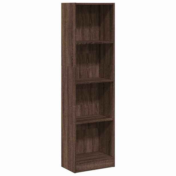 vidaXL Knihovna hnědý dub 40 x 24 x 143 cm kompozitní dřevo