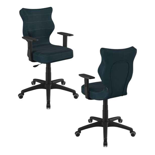 Židle pro mládež Duo, černá podnož, výška postavy 146-176,5 cm, velikost 5