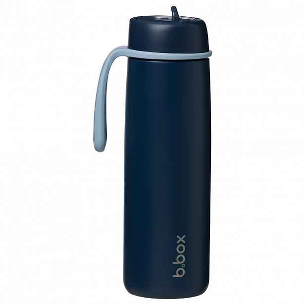 b.box Nerezová termolahev s brčkem 690 ml varianta: midnight