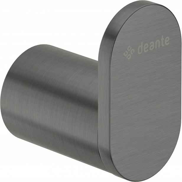 Jednoduchý klasický koupelnový háček Deante Grafitový GunMetal