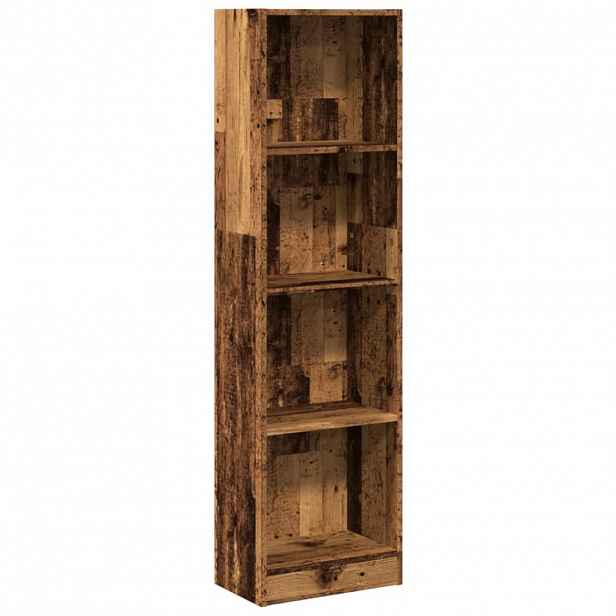 vidaXL Knihovna old wood 40 x 24 x 143 cm kompozitní dřevo