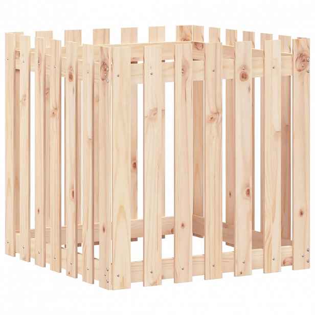 vidaXL Zahradní truhlík plotový design 70x70x70 cm masivní borovice