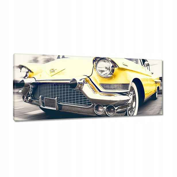 Obrazy 100x40 Žlutý Cadillac