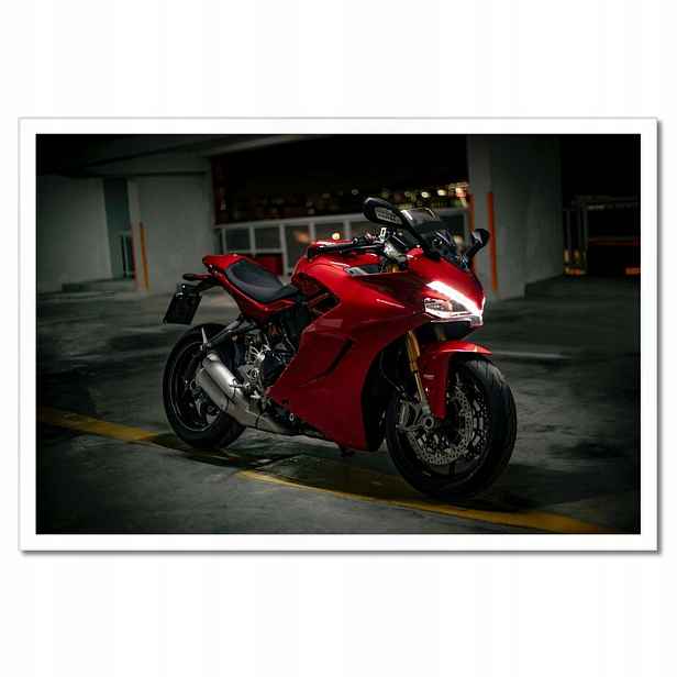 Plakáty v rámu 60x40 Červené Ducati Panigale