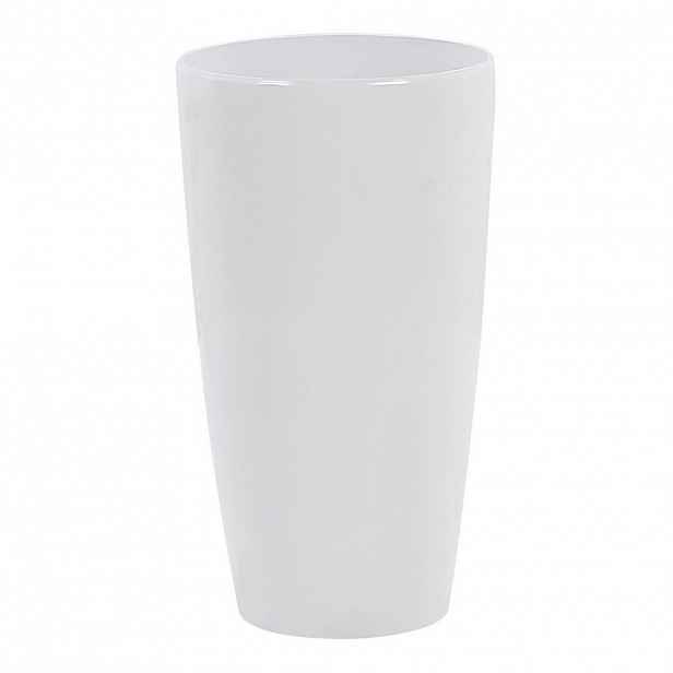 Beliani KVĚTINÁČ bílý kulatý 32/32/58 cm Tseria