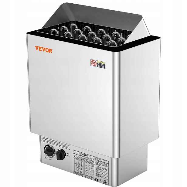 Kamna 8 kW 400 V, ocelový časovač pro domácnost a Spa