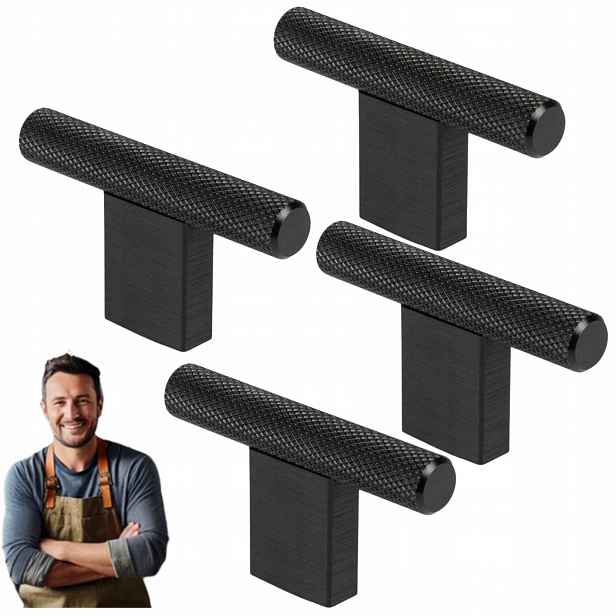 Nábytková Úchytka Kulička Barro Černá Rýč 4ks