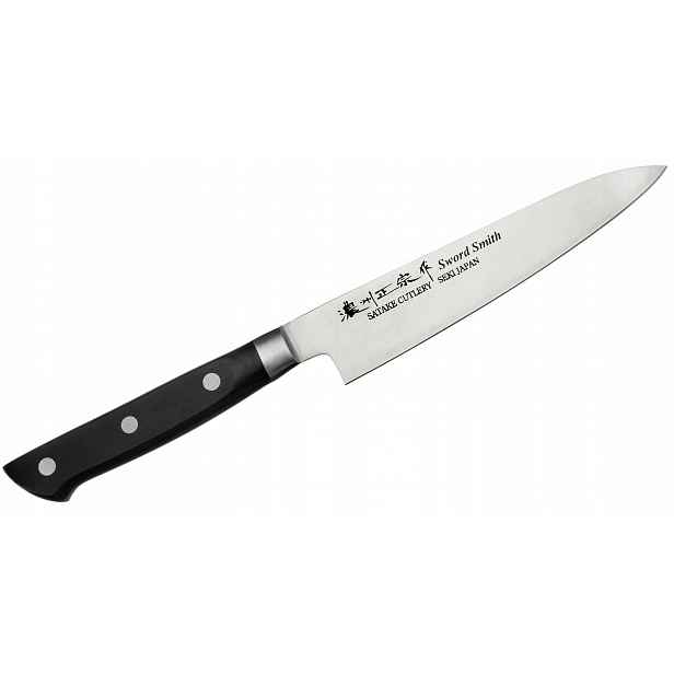 Nůž univerzální Satake Katsu 13,5 cm 802-659 Mo-V Pakka Japonsko