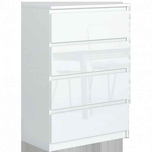 RAUMHIRSCH FURNITURE KOMODA bílá, lesklá 70/102/39