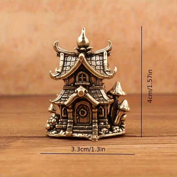 TEMU Sběratelské Figurky, 1 ks/Krásný Hrad/Architektonický Modelový Dekor pro Halloween, Den Díkůvzdání, Vánoční Dekorace