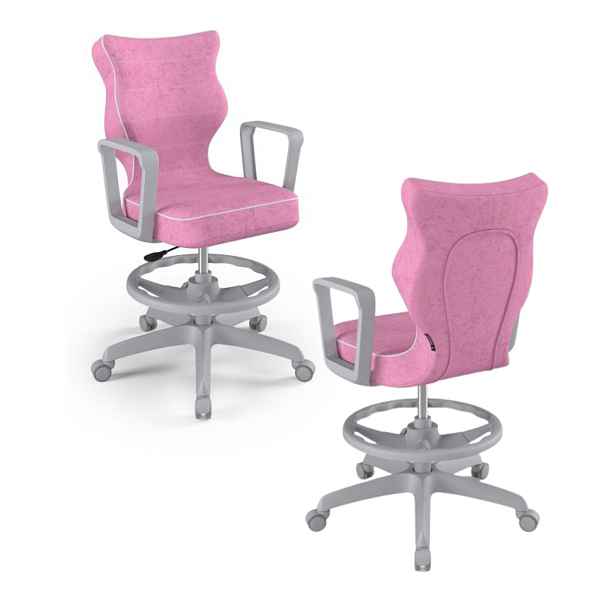 Židle pro mládež Norm s podnožkou, šedá podstava, výška postavy 159 - 188 cm, velikost 6 WK+P