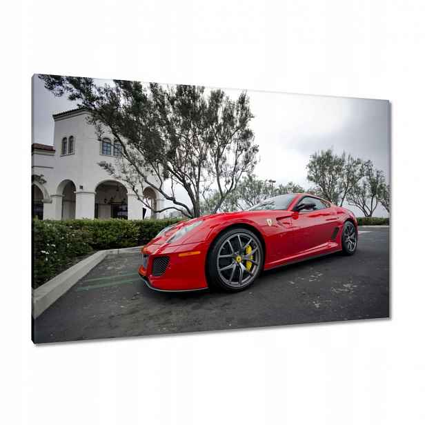 Obrazy 120x80 Červený automobil Ferrari