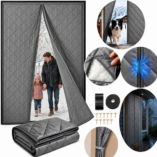 Závěs Na Magnet Pro Dveře 100x220 cm Pevná
