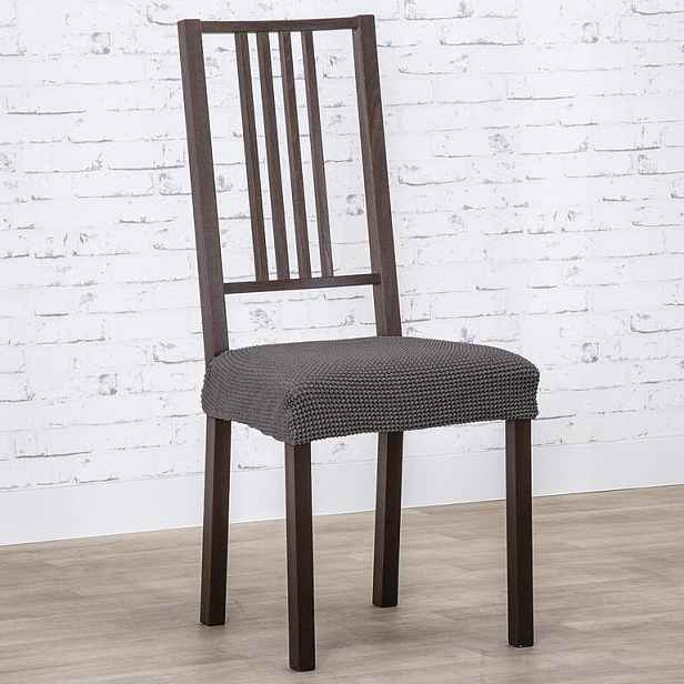 Nueva Textura decoDoma napínací potah strečový NIAGARA antracitová židle 2 ks 40 x 40 cm