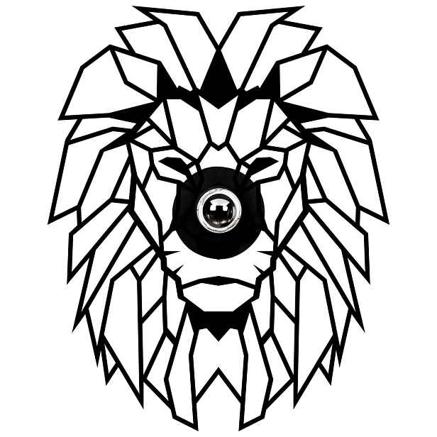 Opviq Nástěnná lampa Lion černá