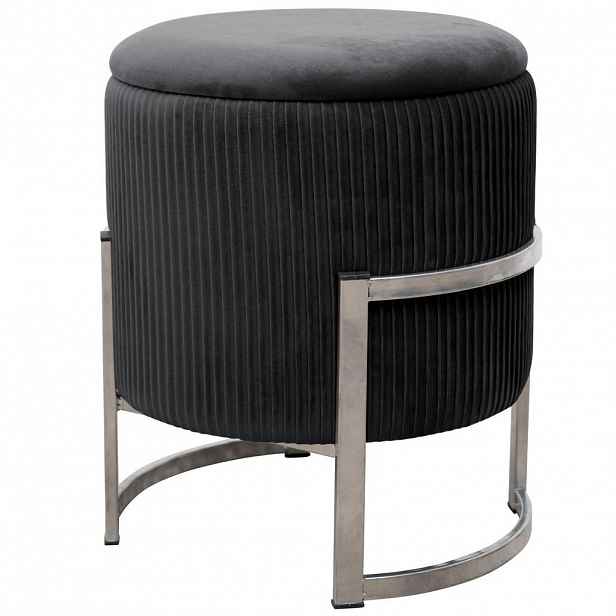 RAUMHIRSCH FURNITURE ČALOUNĚNÁ STOLÍK grafitová 40/46/40