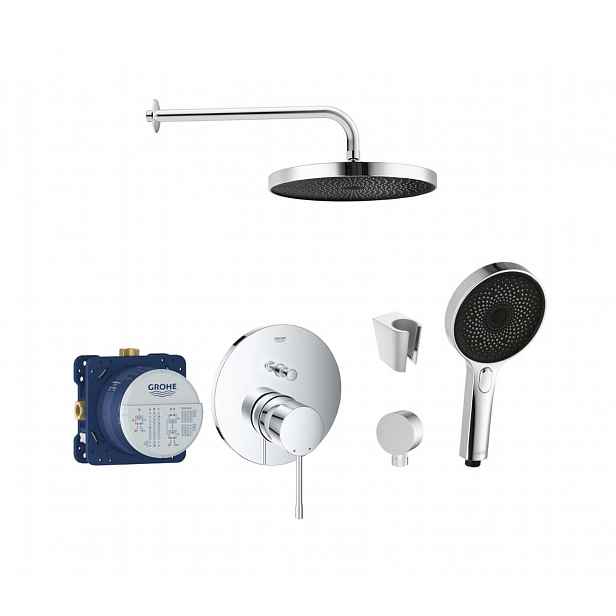 SANITINO - Sprchový set s baterií a tělesem pod omítku Grohe, příslušenství kielle, chrom SANI21GKK012