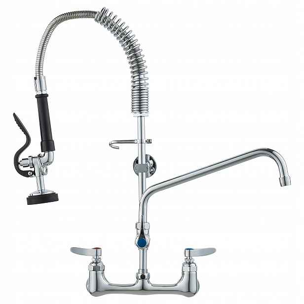 Stěnová dřezová baterie 63,5 cm s výpustí pro 1/2/3-komorový dřez