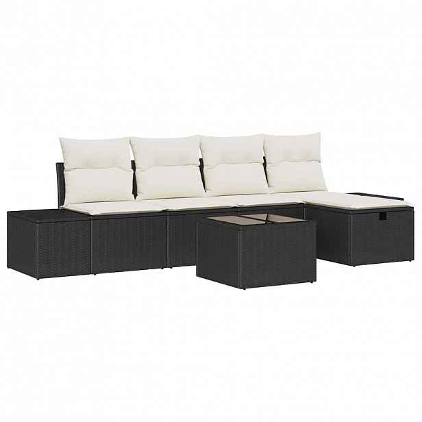 vidaXL Set pohovek 6 ks polyratan