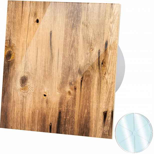 Skleněný Ventilátor Dřevo Kuličkové Ložisko Zpětný Ventil Standard Fi 125