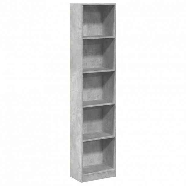 vidaXL Knihovna betonově šedá 40 x 24 x 176 cm kompozitní dřevo