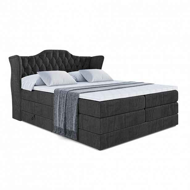 ALTDECOR POSTEL boxspring VILA KING – 200 x 200 – H3/H4 – černá