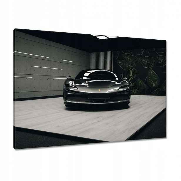 Obrazy 100x70 Černé Ferrari Auto