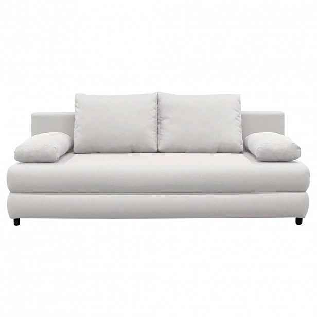 P & B ROZKLÁDACÍ POHOVKA, textil, bílá
