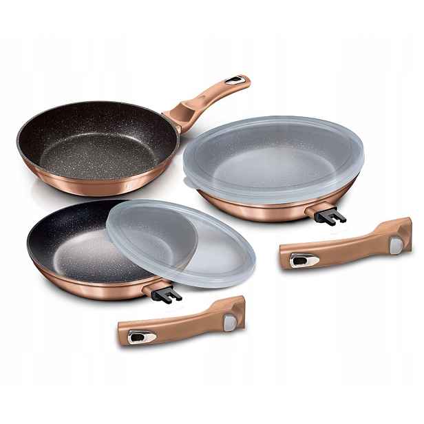 BH-7054 Sada pánve 5 ks Berlinger Haus Rose Gold indukční