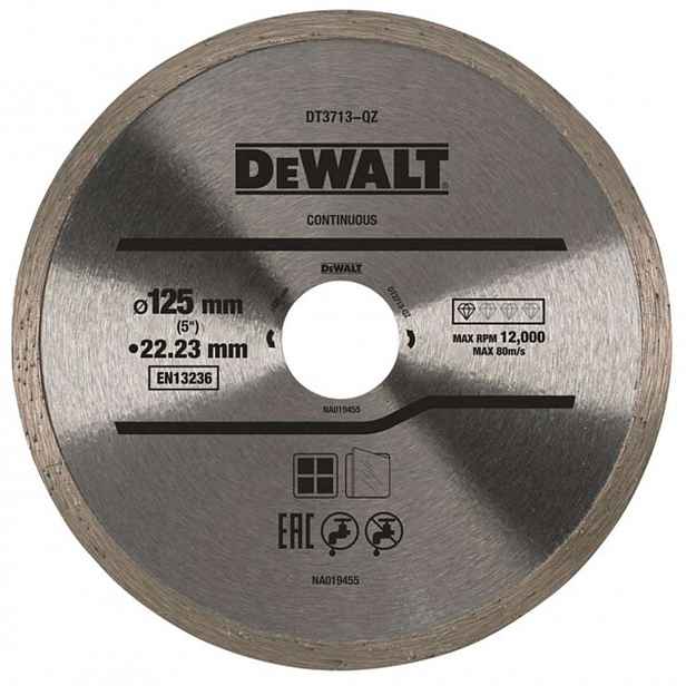 DeWALT - Diamantový řezný kotouč na obklady 125x22,2 mm DT3713