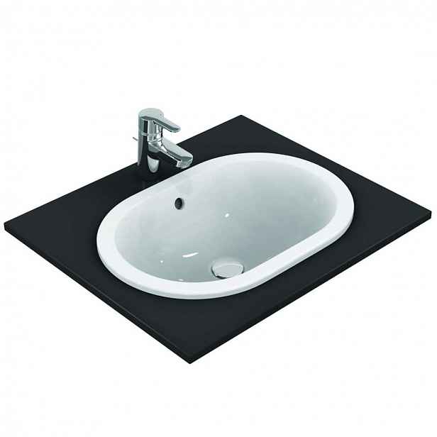 Ideal Standard Connect - Umyvadlo zápustné, 55x38 cm, s přepadem, bílá E504701