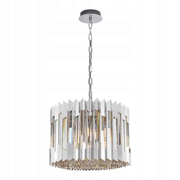 Lustr Milagro Ritz ML0394 Chrom Křišťálový 7xE14 42 cm Závěsný