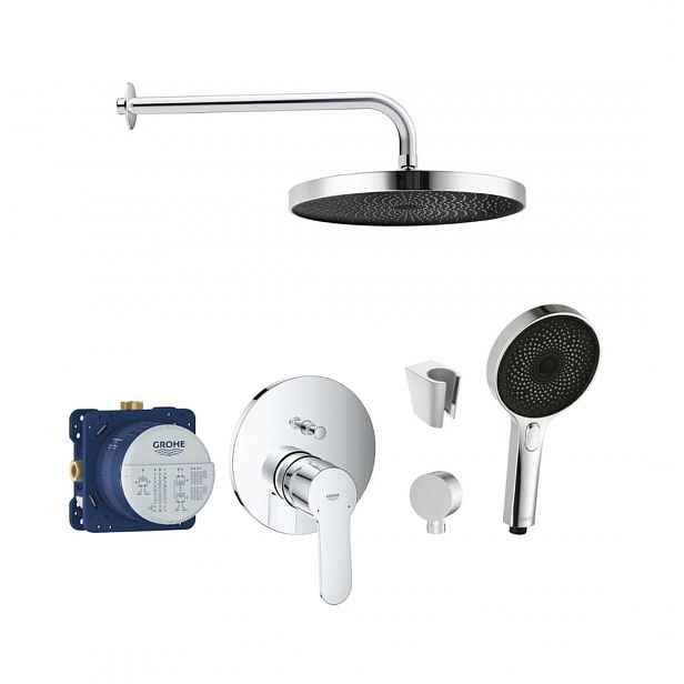 SANITINO - Sprchový set s baterií a tělesem pod omítku Grohe, příslušenství kielle, chrom SANI21GKK015